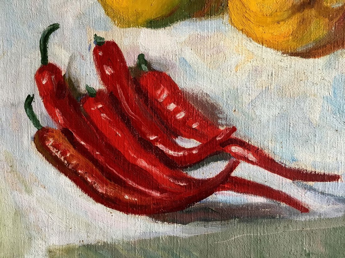 Oil painting Still life with vegetables Filippov Z. I. - 2