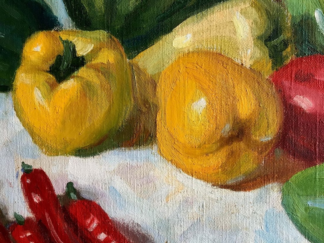 Oil painting Still life with vegetables Filippov Z. I. - 3