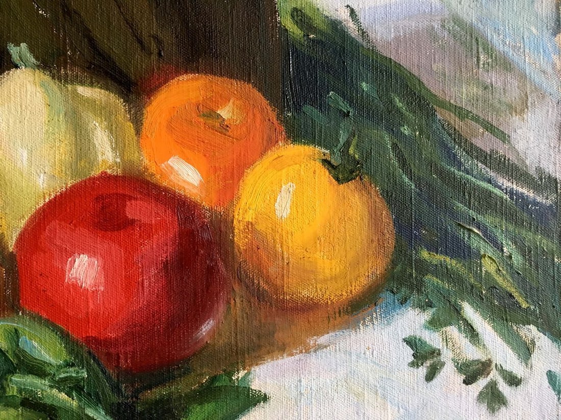 Oil painting Still life with vegetables Filippov Z. I. - 5