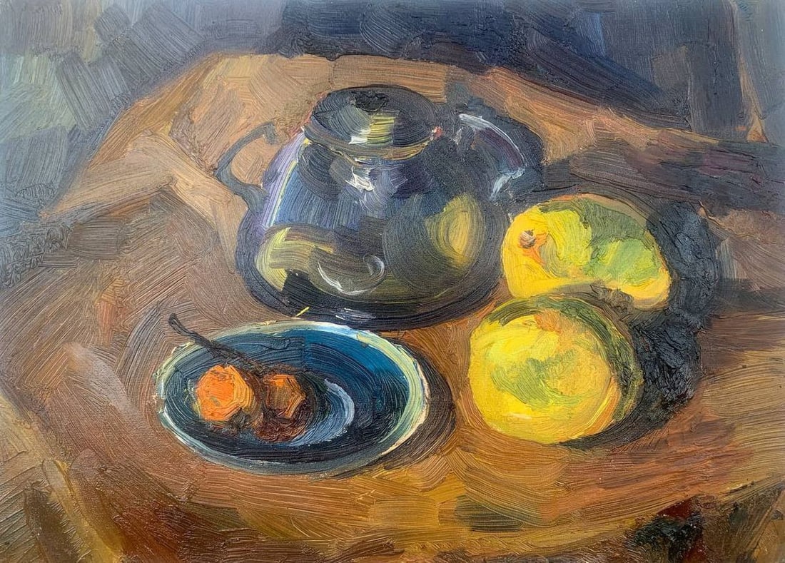 Oil painting Still life with lemons Irina Palashchenko - 2