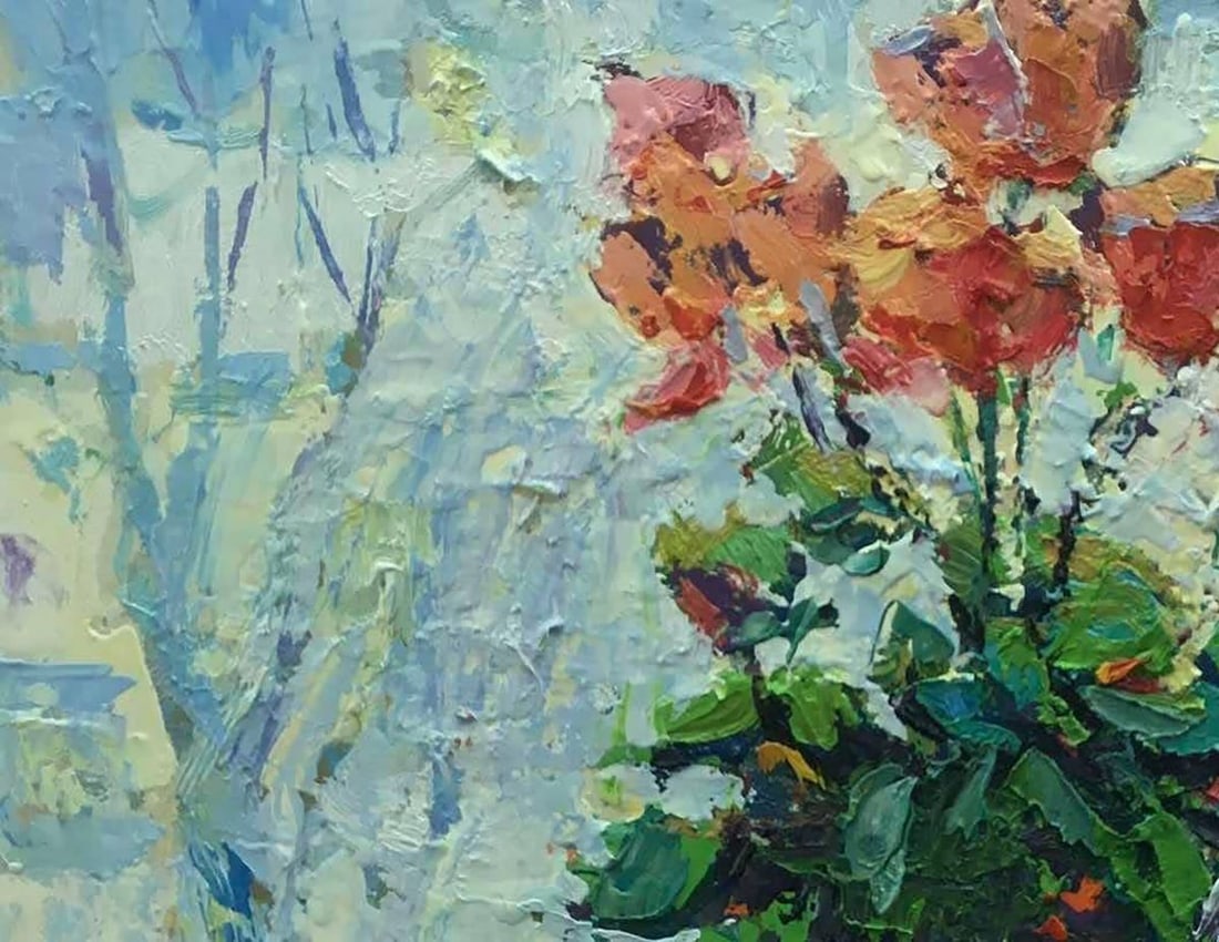 Oil painting Spring is outside the window Kalenyuk Oksana - 2