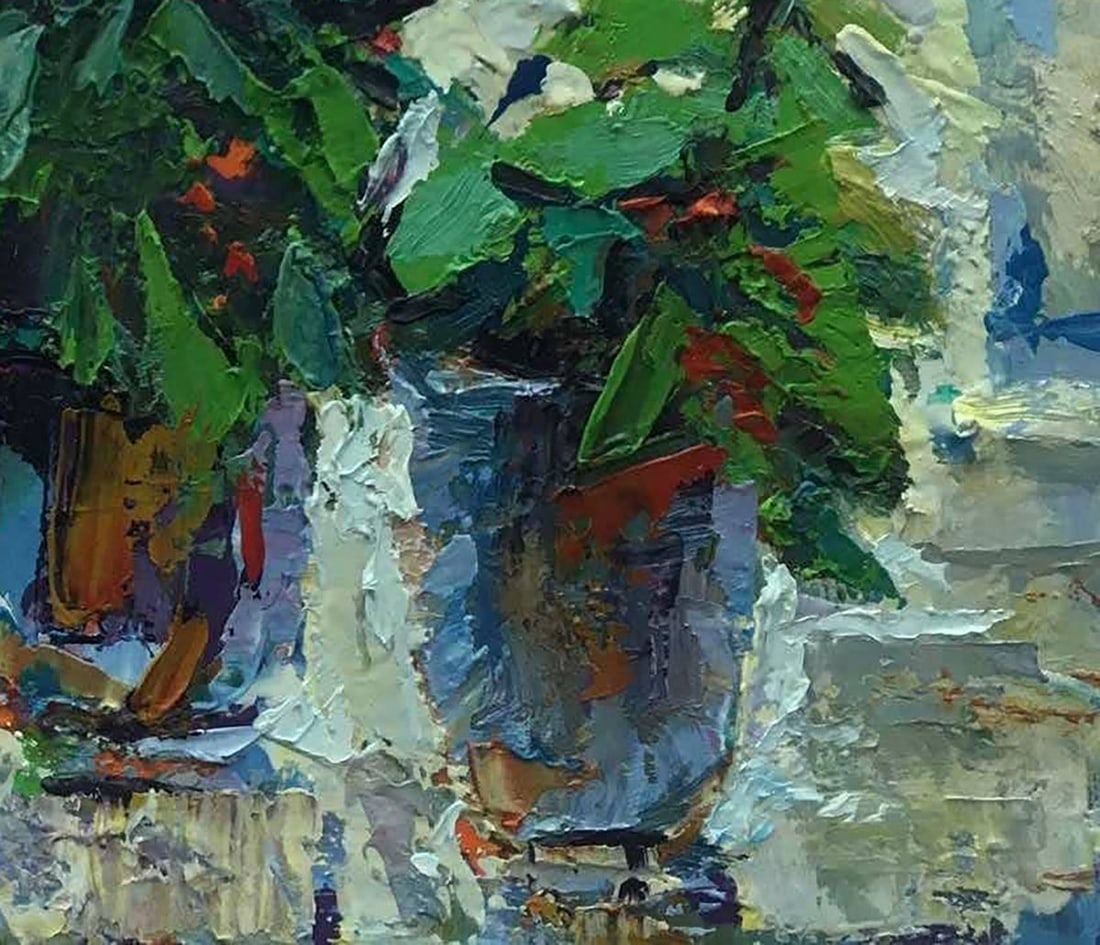 Oil painting Spring is outside the window Kalenyuk Oksana - 5