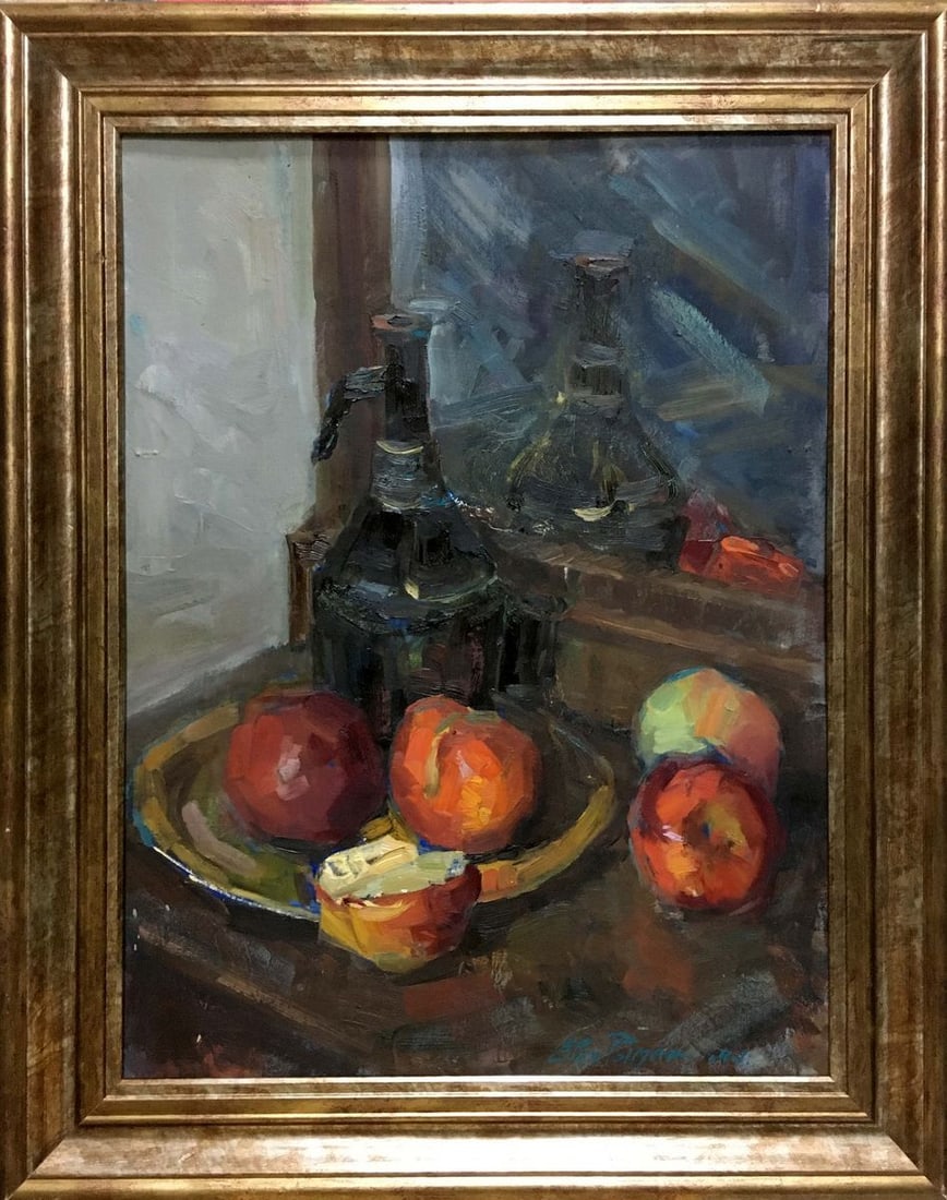 Oil painting For lunch Ryman Evgeny Nikolaevich: Vern 450