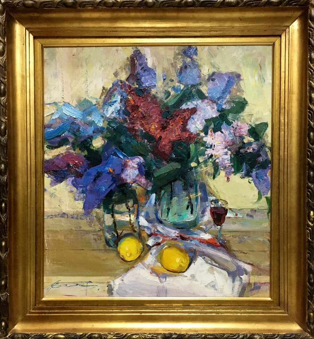 Oil painting Flower Zaborovsky Leonid Alexandrovich (1 of 12)