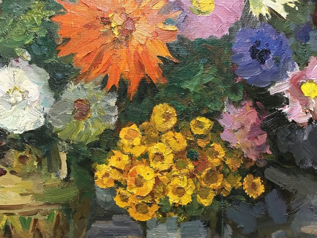 Oil painting Autumn flowers Khodchenko Lev Pavlovich - 6