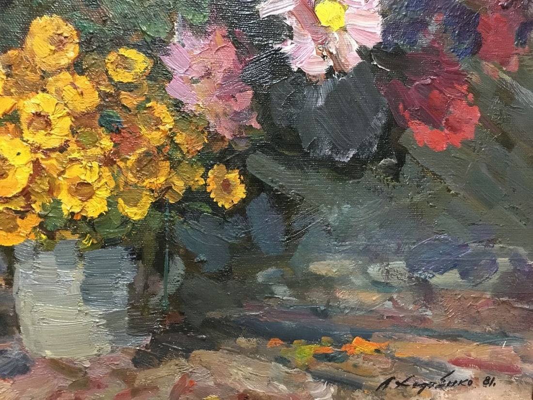 Oil painting Autumn flowers Khodchenko Lev Pavlovich - 7