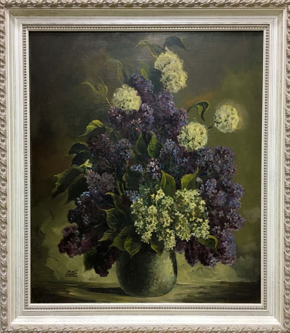 Oil painting Flowers: Vern 464