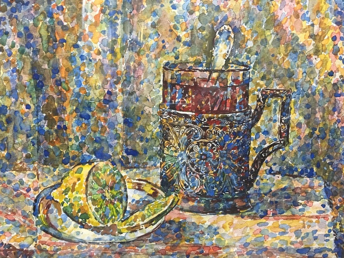 Watercolor painting Still life G. Vyazovsky - 5