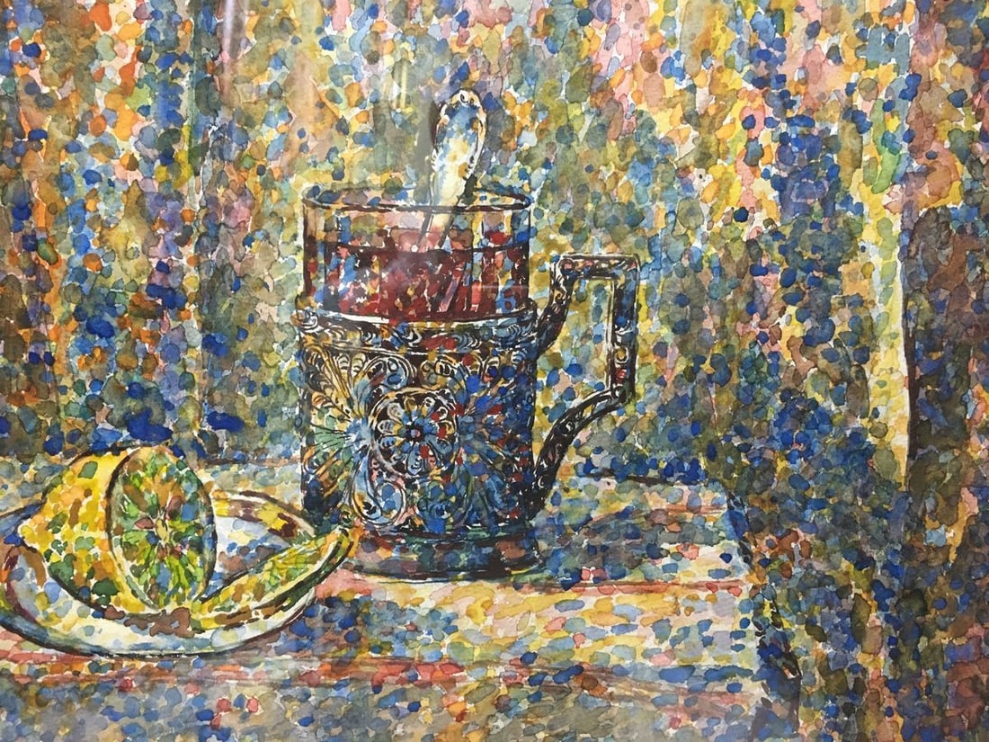 Watercolor painting Still life G. Vyazovsky - 7