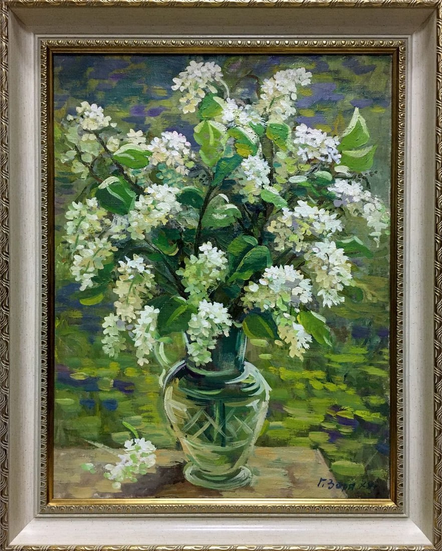 Oil painting Flowers Zorya (Zarya) Galina Denisovna (1 of 13)