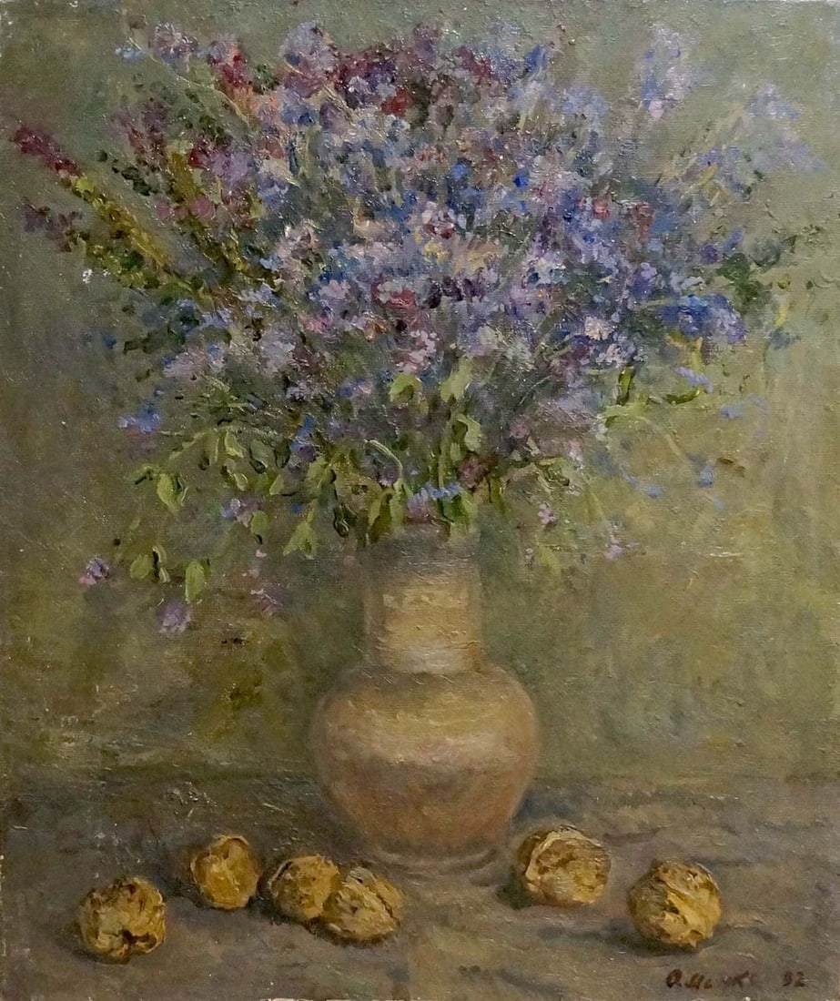 Oil painting Flowers Mynka Alexander Fedorovich (1 of 10)