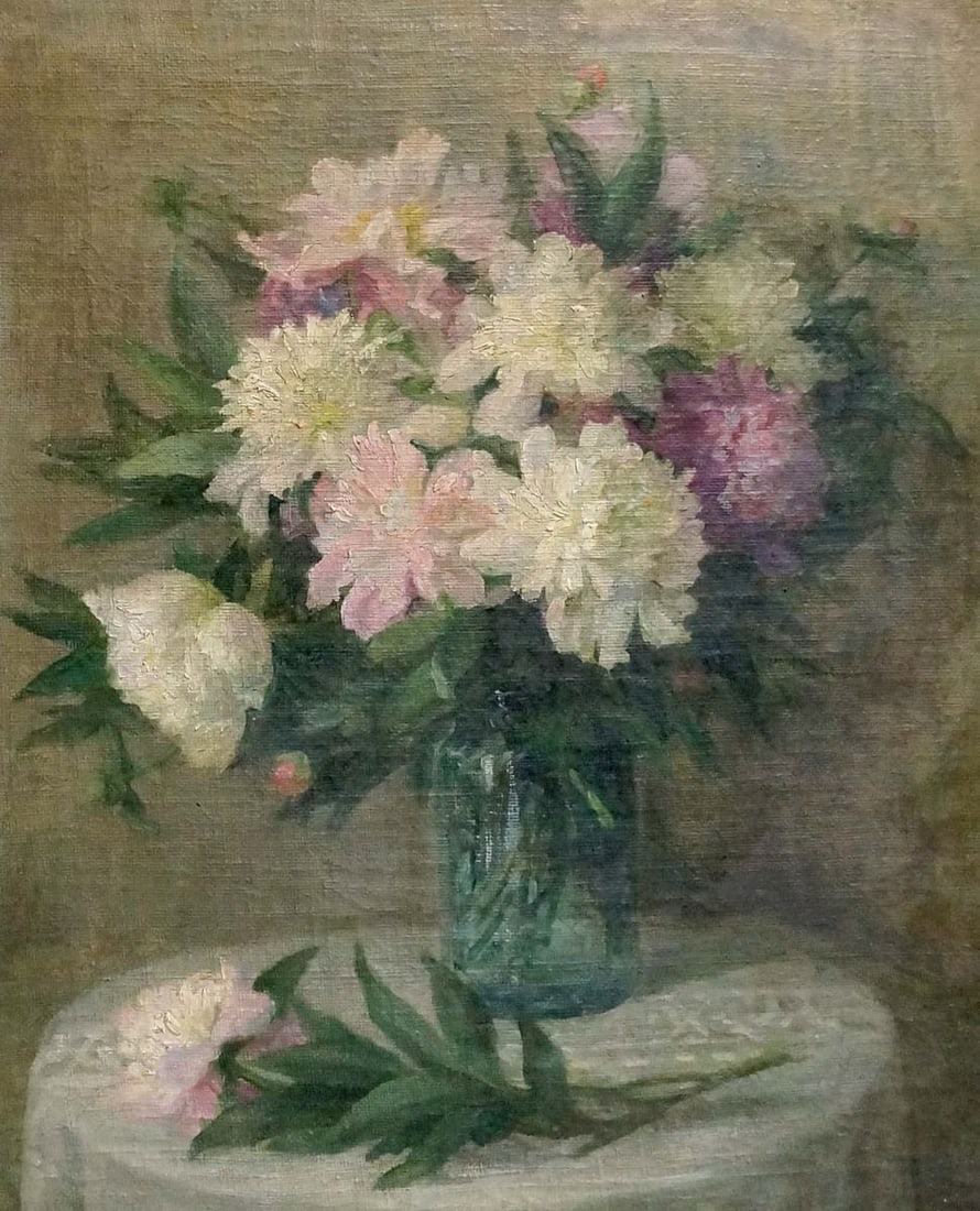 Oil painting Flowers: Vern 561