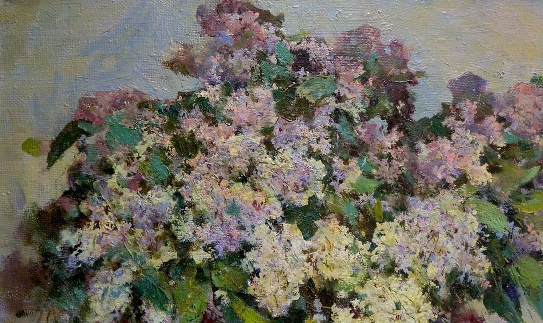 Oil painting Lilac Maltsev Nikolay Alexandrovich - 4