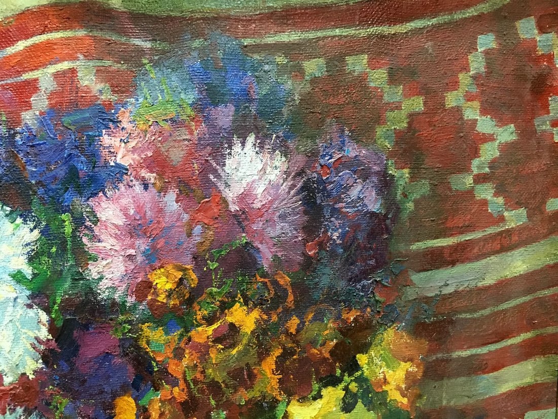 Oil painting Flowers Zhabinsky Leonid Andreevich - 3