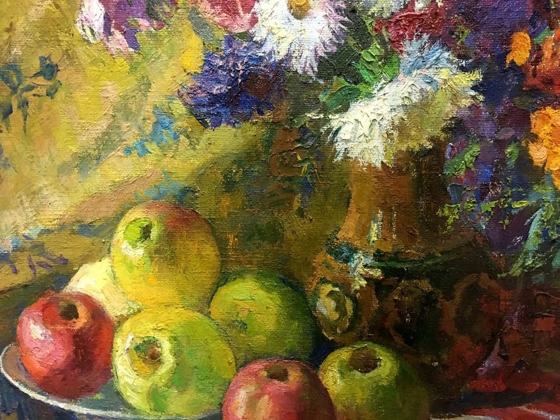Oil painting Flowers Zhabinsky Leonid Andreevich - 5
