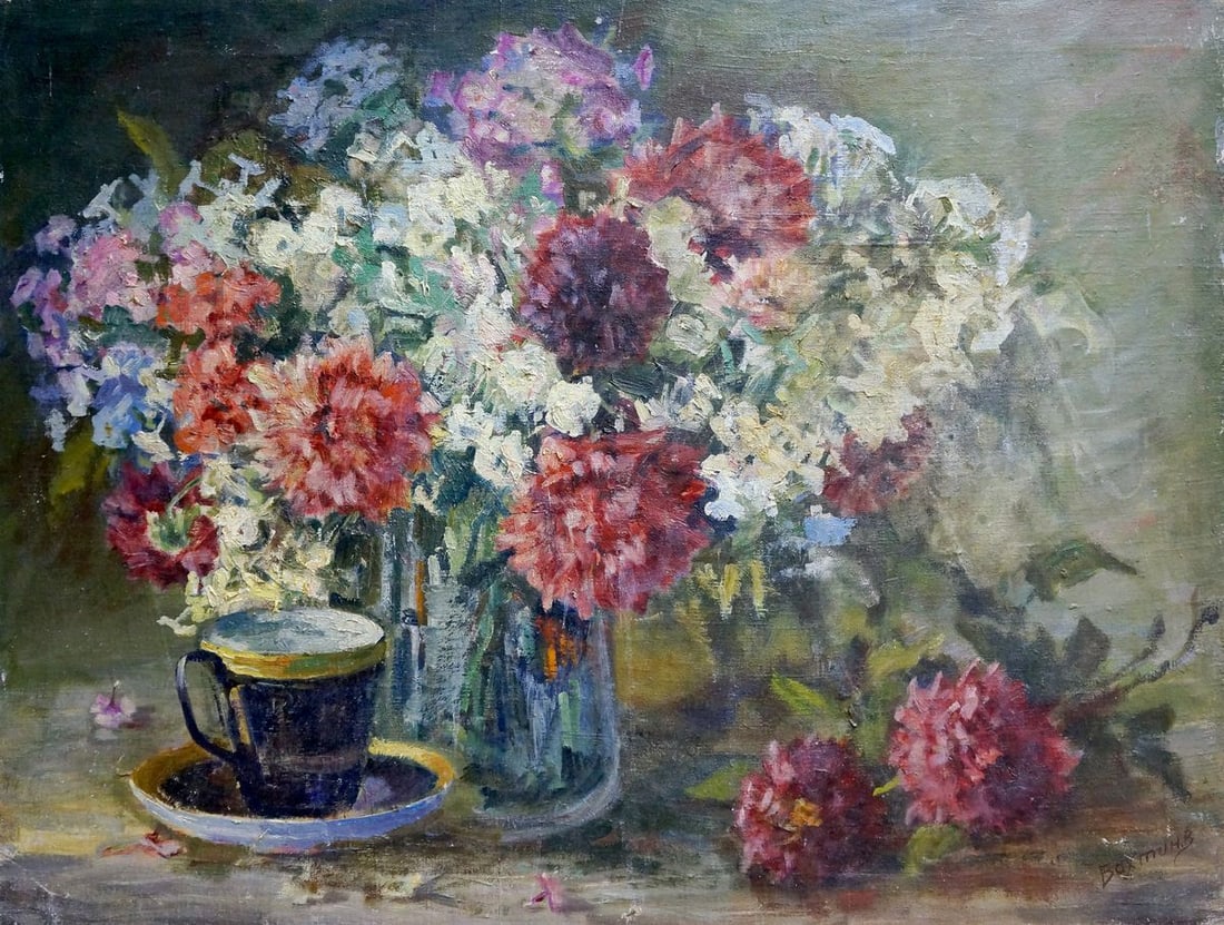 Oil painting Breakfast Victor Vladimirovich Bakhtin (1 of 8)
