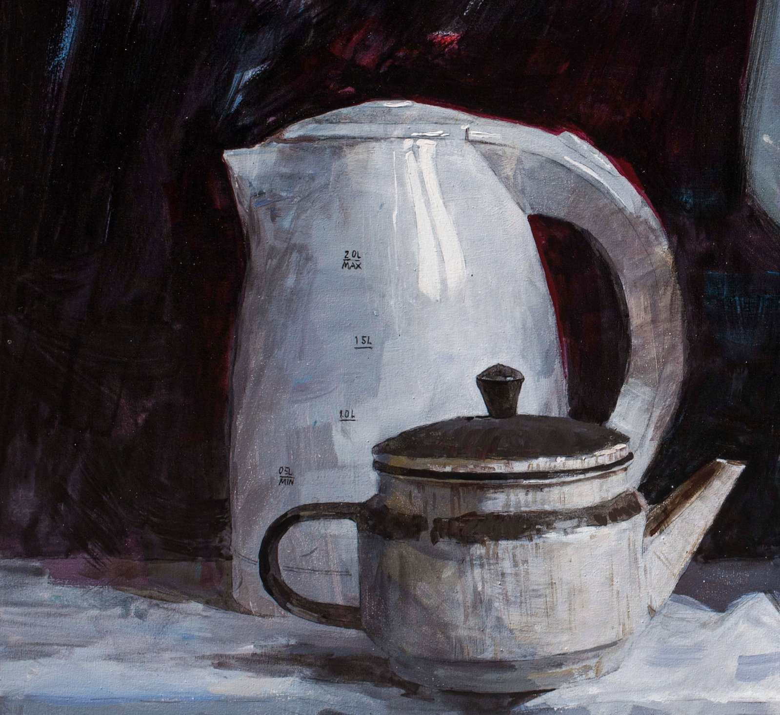Oil painting Conflict Ukrainian Artist - 4