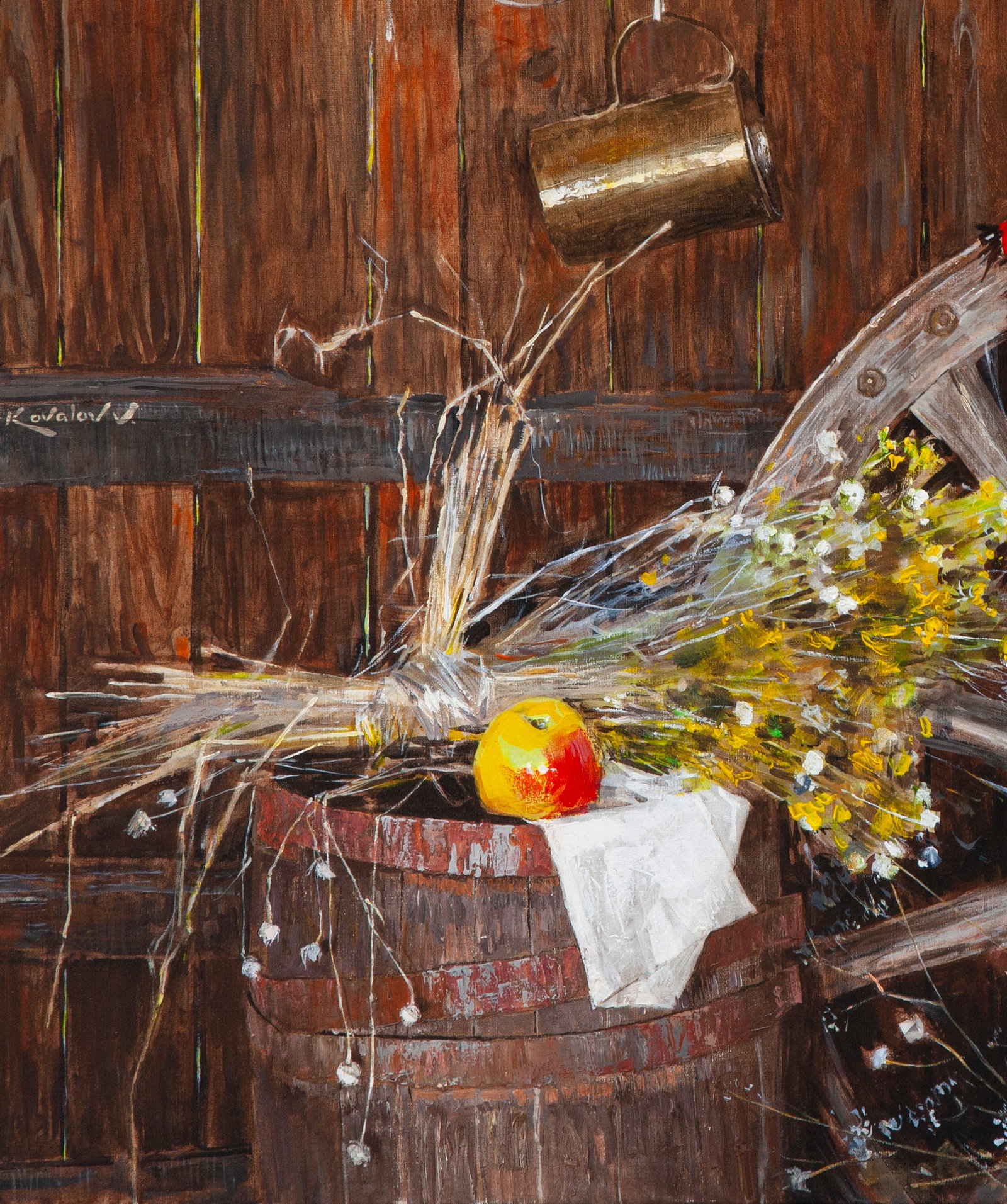 Oil painting September Ukrainian Artist - 2