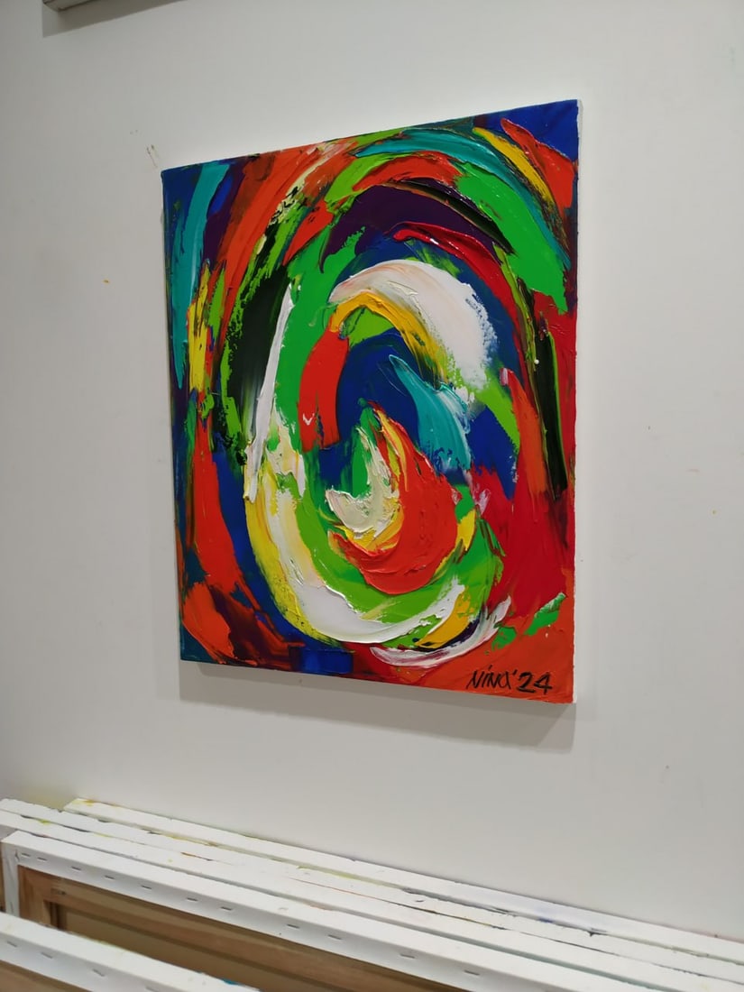 Abstract Oil painting Universe Nina L - 2