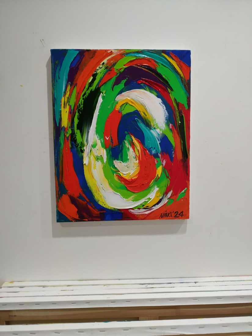 Abstract Oil painting Universe Nina L - 3