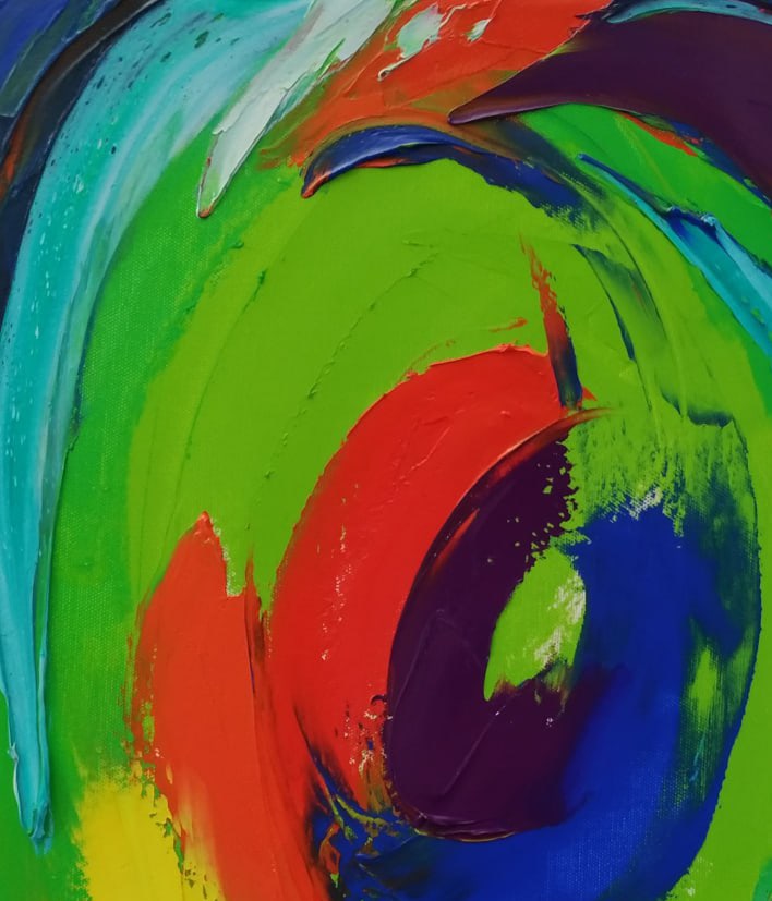 Abstract Oil painting Universe Nina L - 2