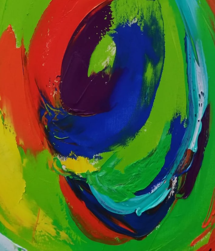 Abstract Oil painting Universe Nina L - 7