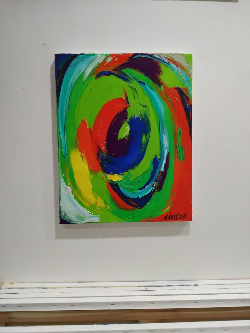 Abstract Oil painting Universe Nina L - 9