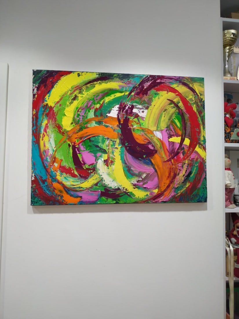 Abstract Oil painting SURF Nina L - 4