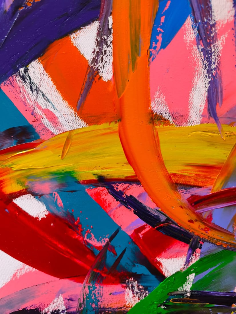Abstract Oil painting Universe Nina L - 2