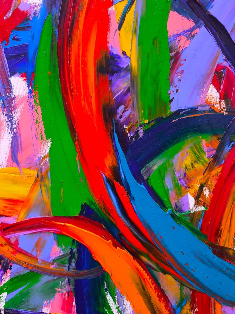 Abstract Oil painting Universe Nina L - 7