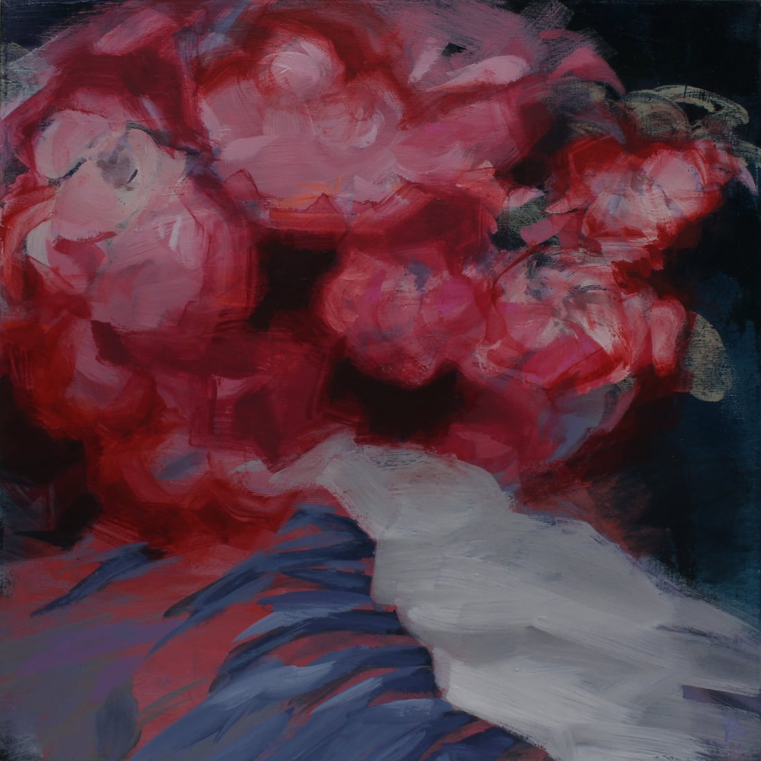 Acrylic painting bouquet for Wednesday Natalia V.: Title: Acrylic painting bouquet for Wednesday Natalia V. Description: 03Vc Painter: Natalia V. S?ze: 50x50 cm/ 19.68x19.68 inches Components: acrylic, canvas Original painting CONDITION: exellent