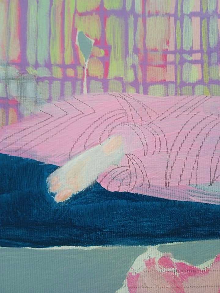 Acrylic painting one day Natalia V. - 2