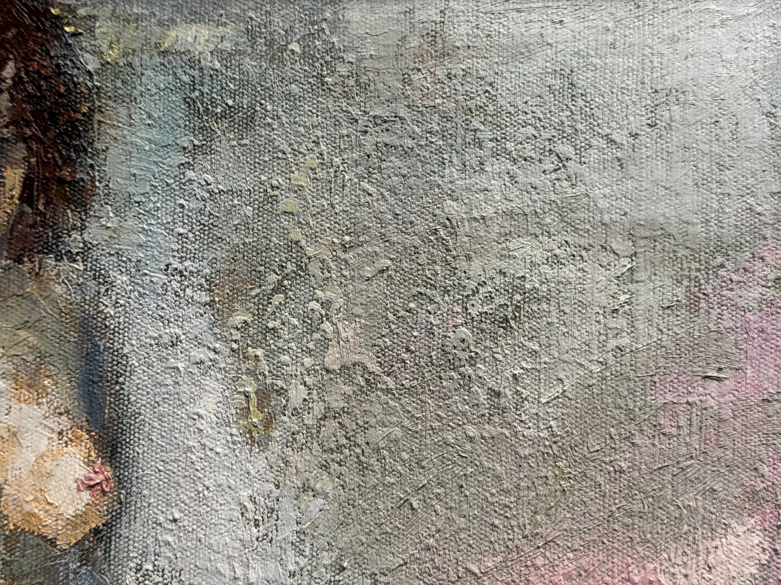 Abstract Oil painting with frame Figure K. Leonid - 4