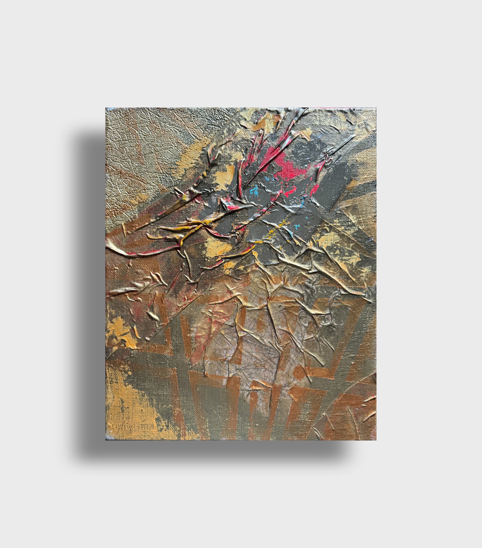 Perception of the author's technique Oil painting with frame Gold K. Leonid - 11