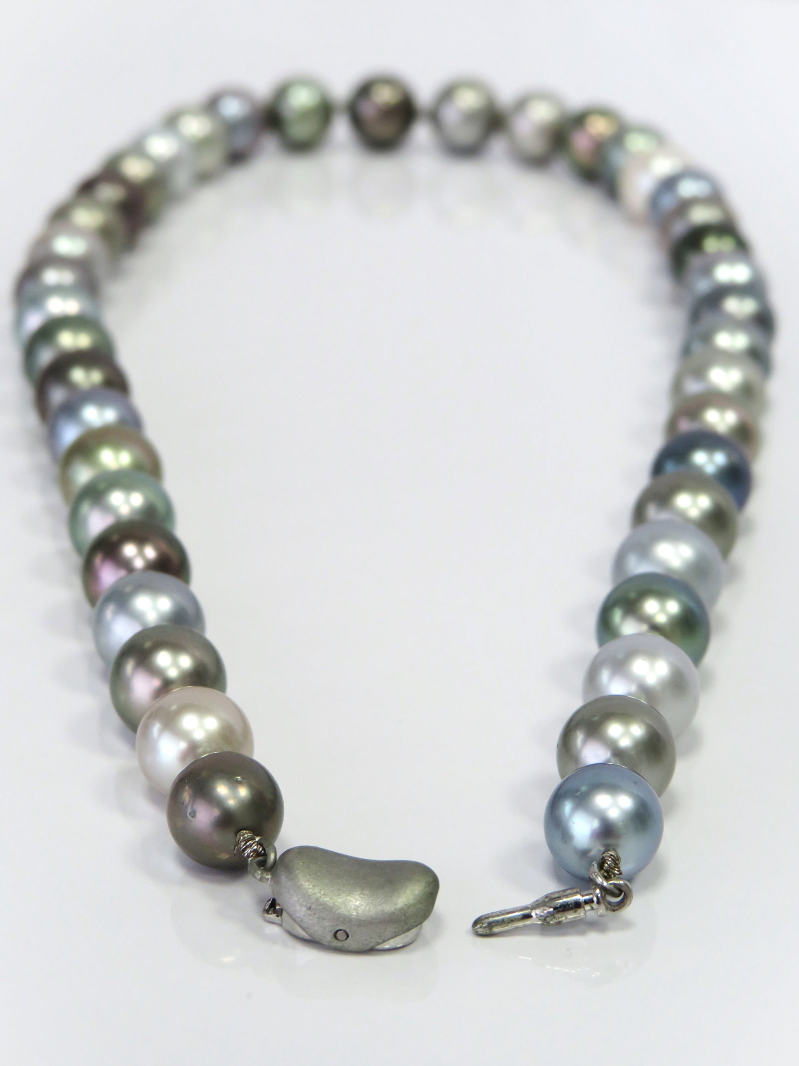 8-11mm Round Multi-Color Tahitian Pearl Necklace - 3
