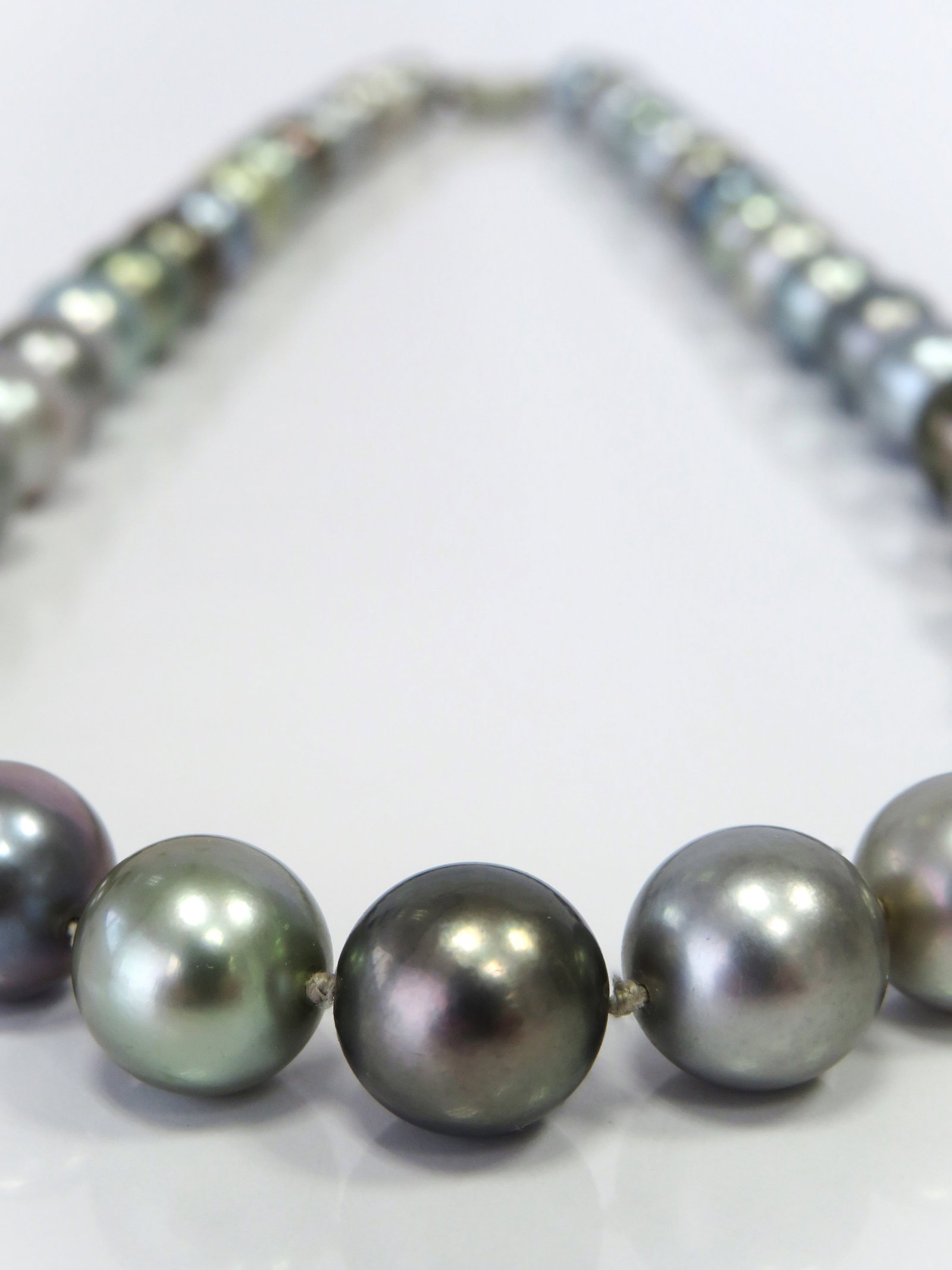 8-11mm Round Multi-Color Tahitian Pearl Necklace - 4