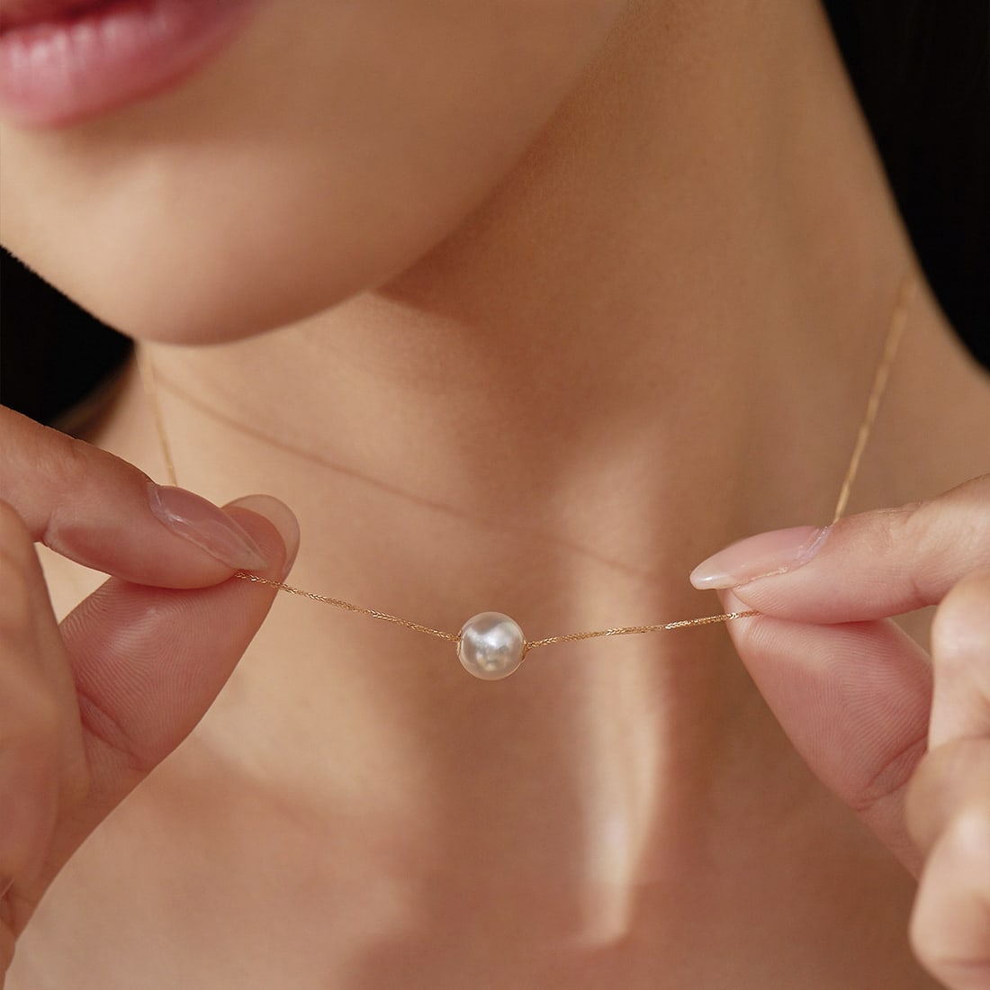 18K Gold Akoya Pearl Pendant - 2
