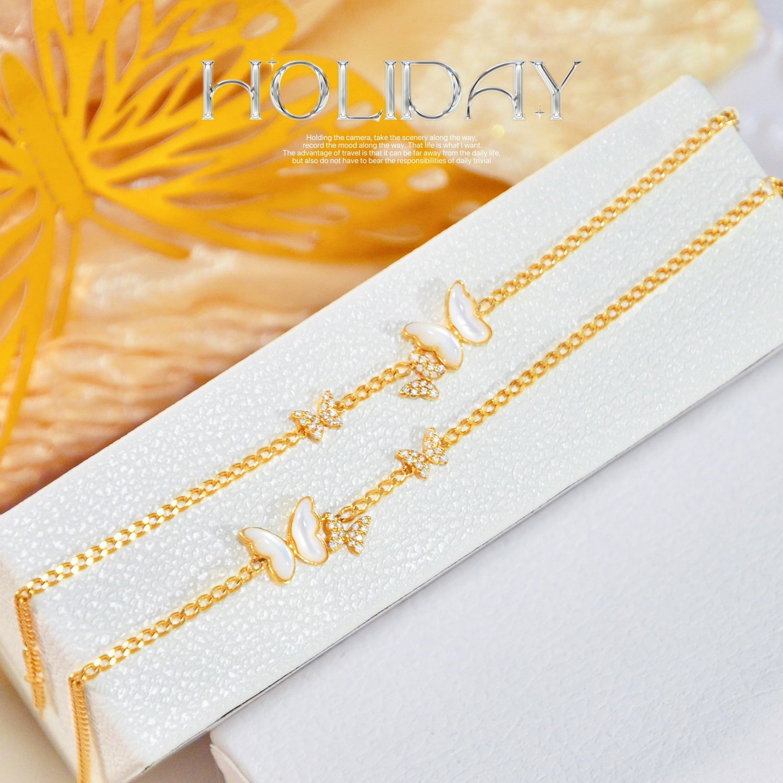 18K Gold Diamond Bracelet - 7