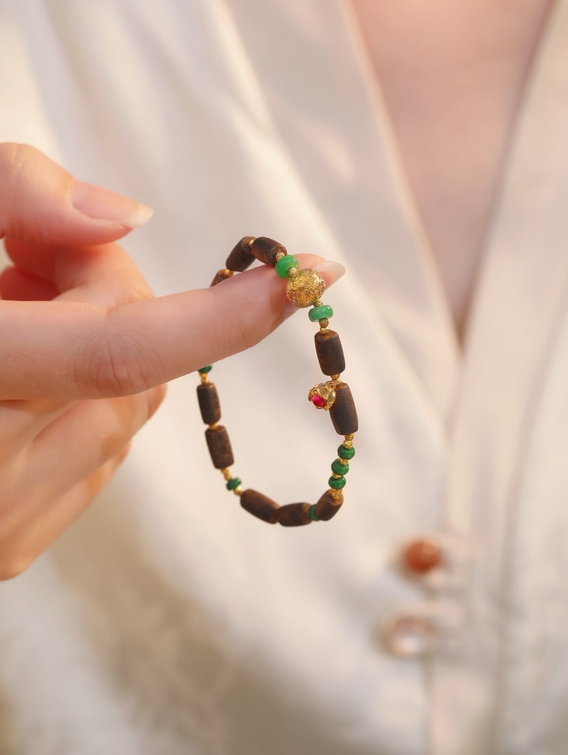 18K Gold Jadeite Bracelet - 3