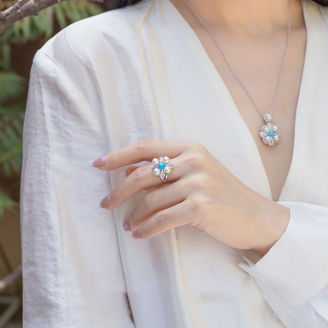 Silver Saltwater Pearl Ring - 2