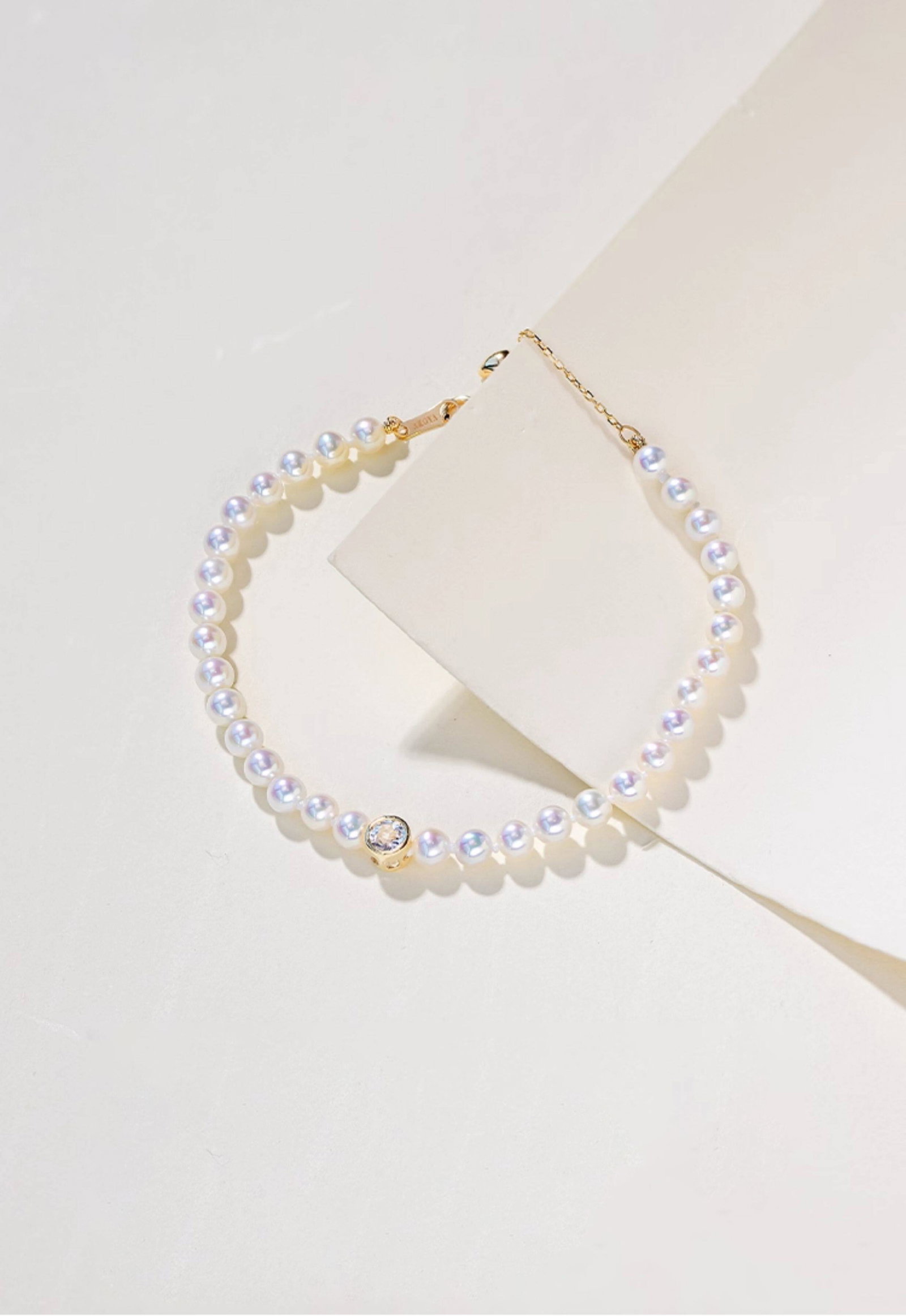 18K Gold Freshwater Pearl Bracelet - 3