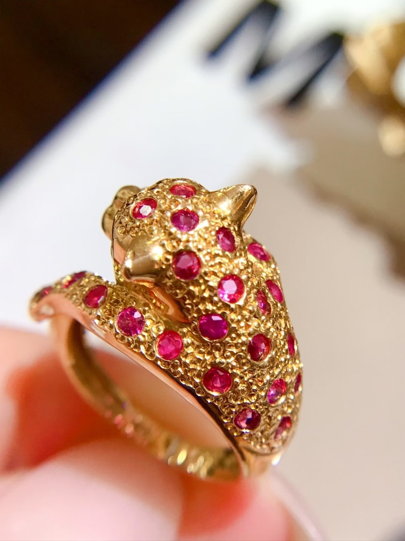 18K Gold Ruby Ring - 2