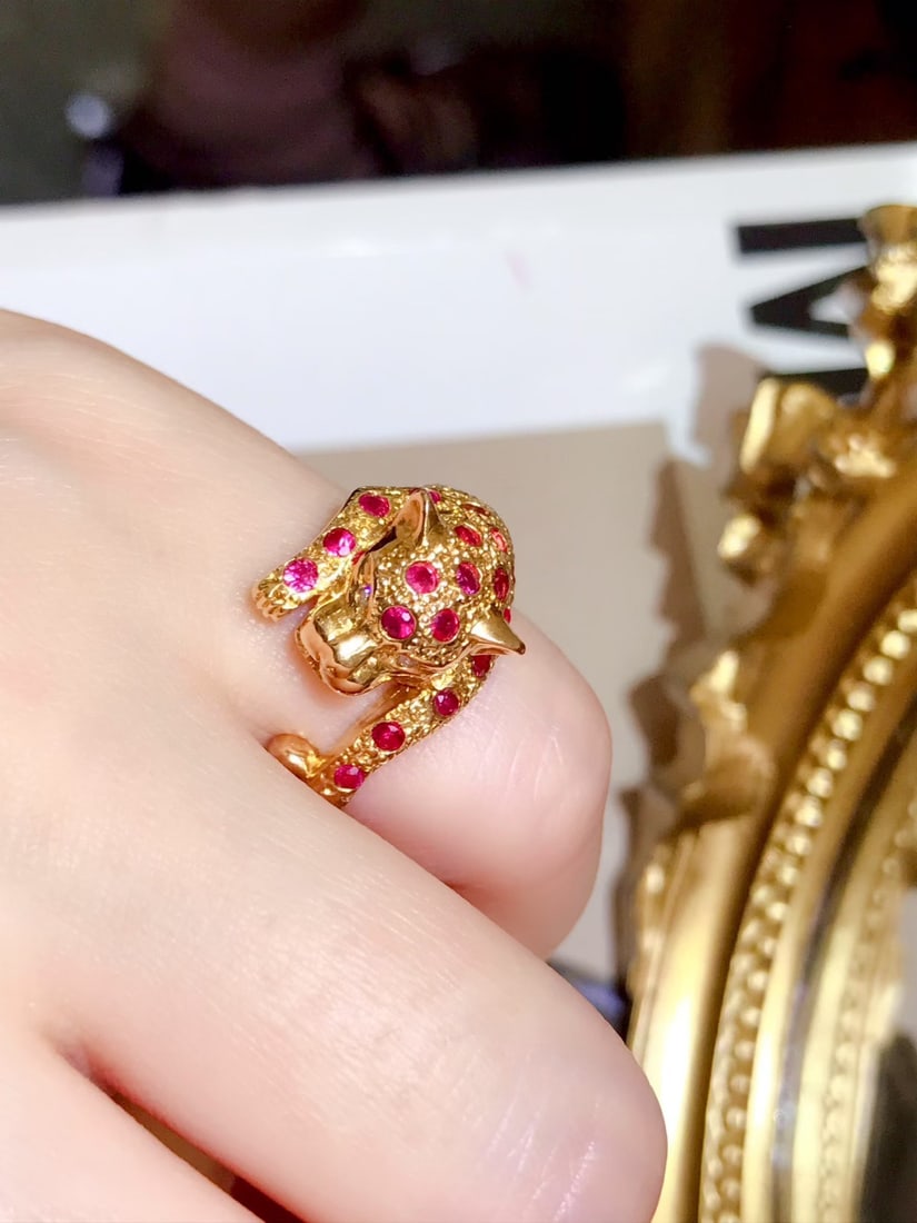 18K Gold Ruby Ring - 4