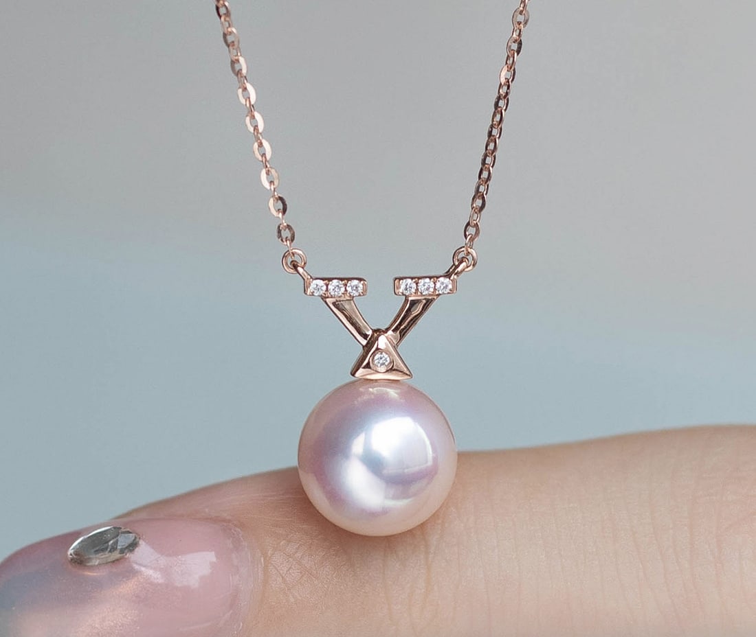 18K Gold AKOYA Pearl Necklace - 2
