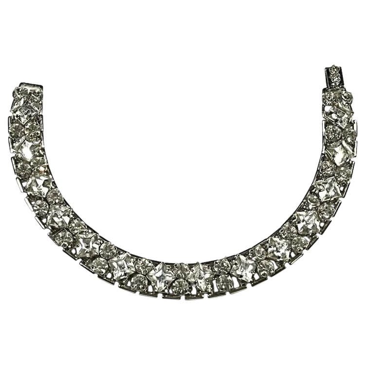 Vintage Statement Rhinestone Tennis Bracelet (1 of 6)