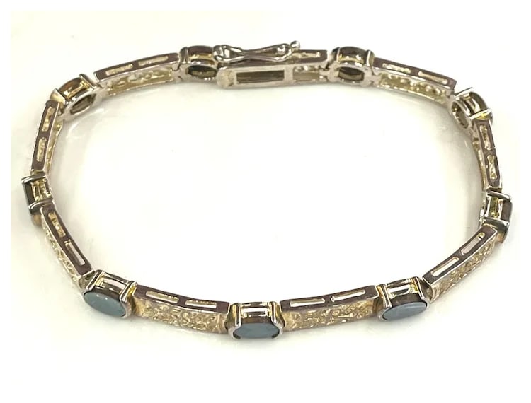 Vintage Sterling Silver Filigree Bracelet - 2