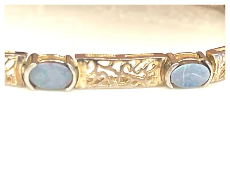 Vintage Sterling Silver Filigree Bracelet - 4
