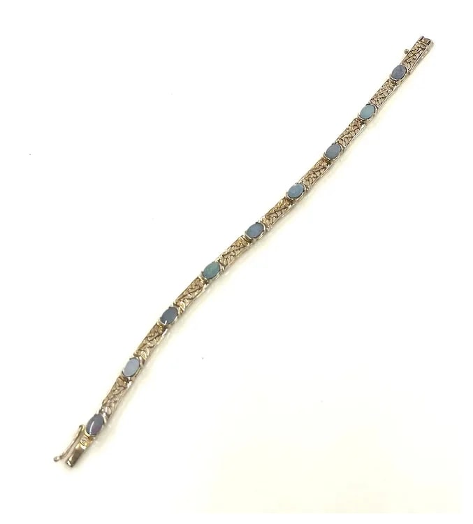 Vintage Sterling Silver Filigree Bracelet - 6