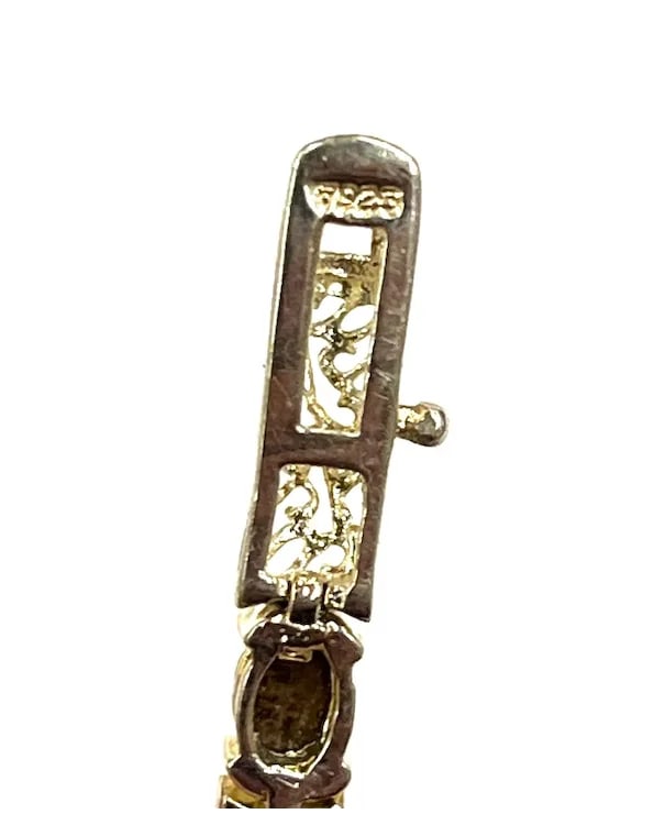 Vintage Sterling Silver Filigree Bracelet - 8