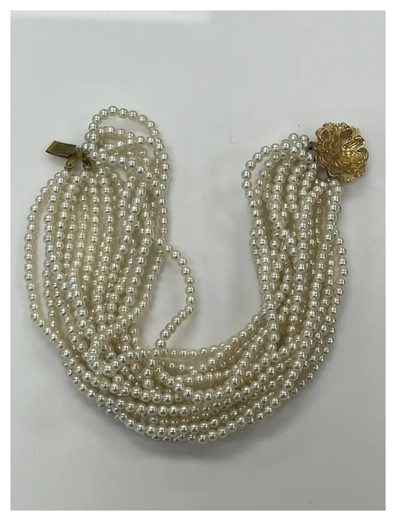 Vintage Multi Strand Bracelet and Statement Earring Set - 3